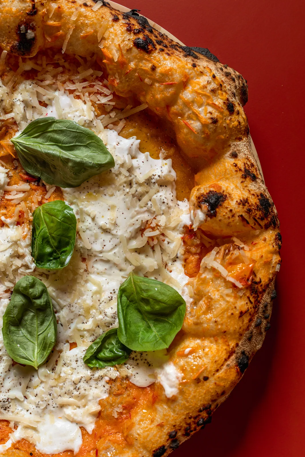 Pizza di Vincenzo Abbate, dettaglio della farcitura
