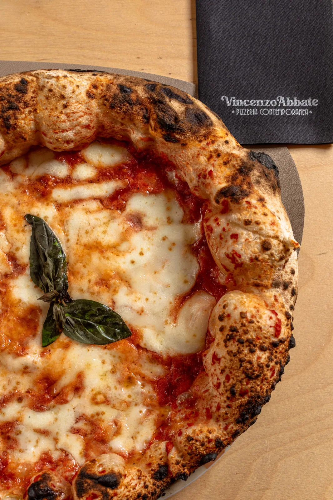 Pizza fotografata durante lo shooting ufficiale